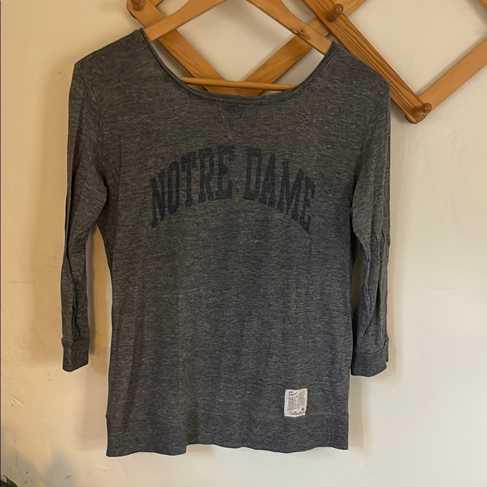 Retro Notre Dame Scoop Back Tee